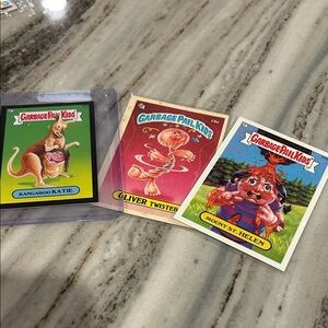 Garbage Pail Kids Trading Cards Set 3 cards from 80’s! 2 MINT